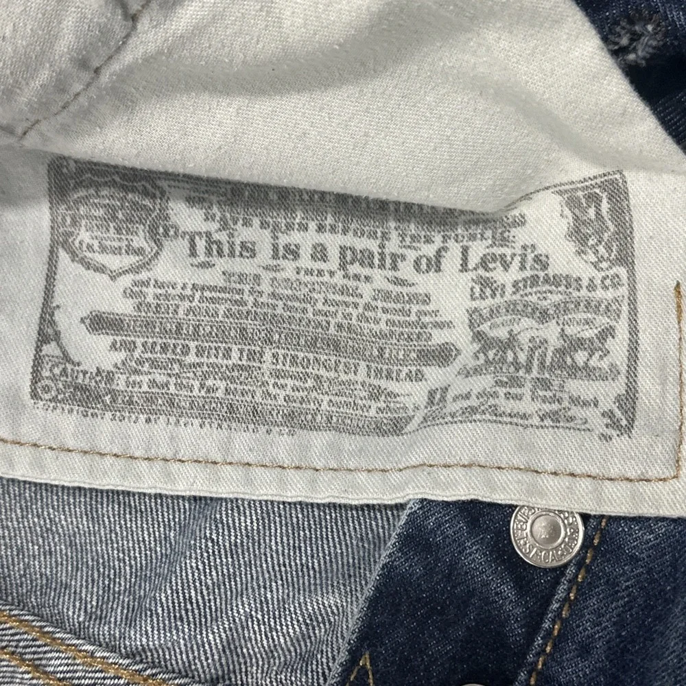 Retro Levi's 501 Jeans Mens Size 36x34 (36x33.5)‎ Blue Original Straight Denim